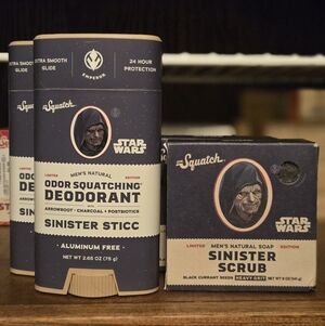 Star Wars Dr. Squatch Sinister Scrub Soap & Sinister Sticc Deodorant Set- 2 each